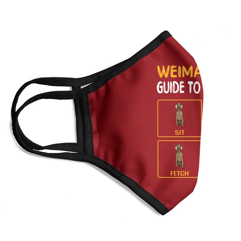 Weimaraner Guide To Training Dog Obedience Trainer Face Mask