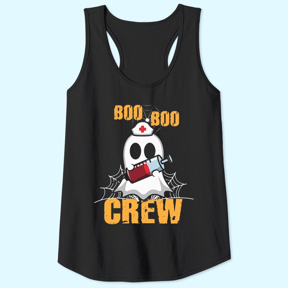 Vaccination Boo Boo Crew Nurse Halloween Tank Top
