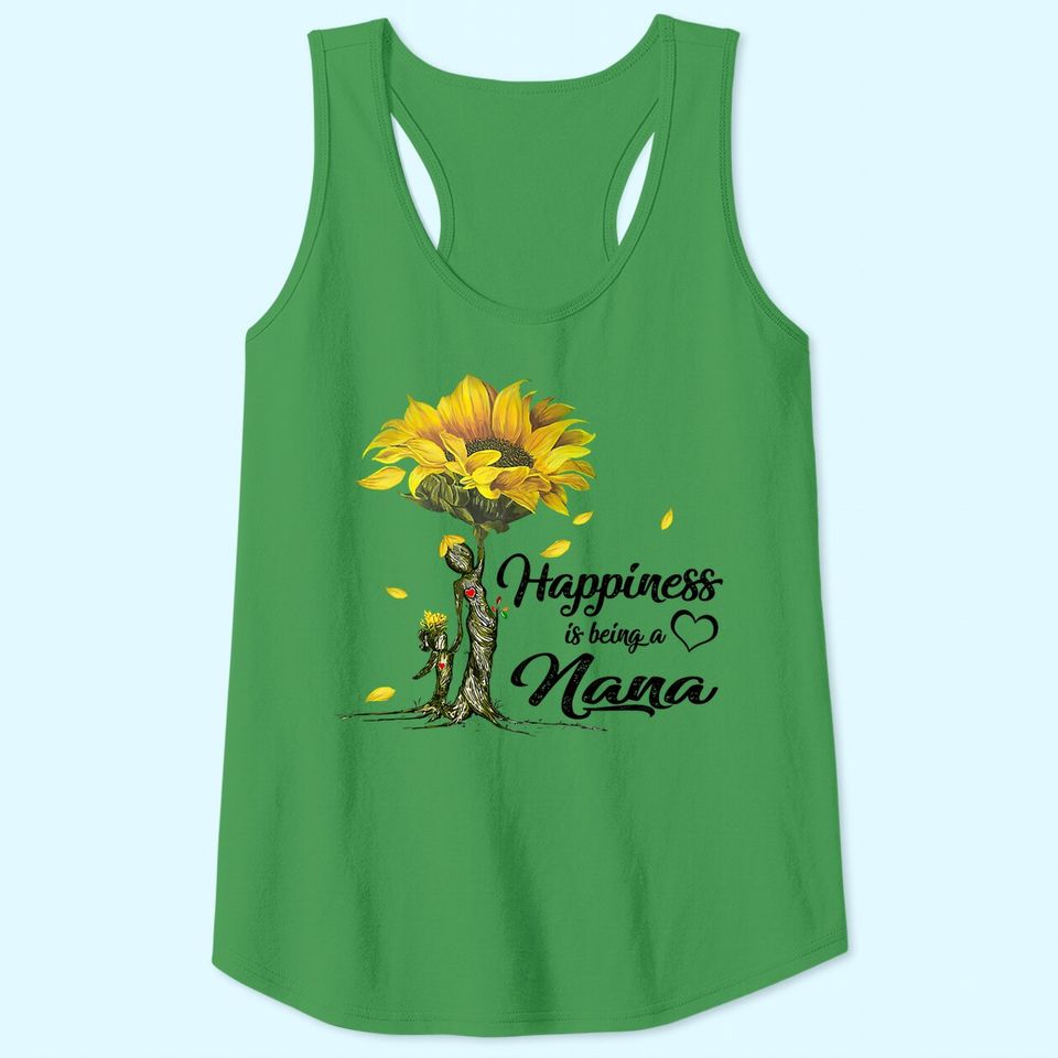 Happiness Is Being A Nana Sunflower Classic Tank Top