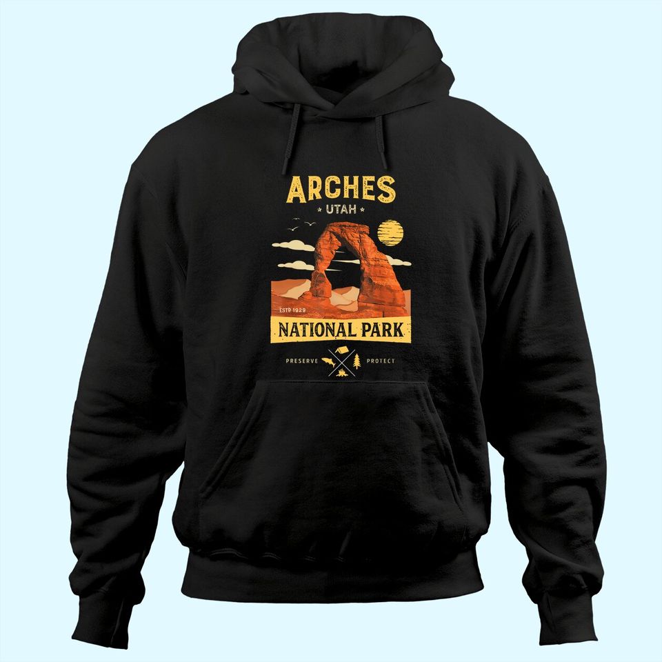 Arches National Park Hoodie Delicate Arch Vintage Utah Gift
