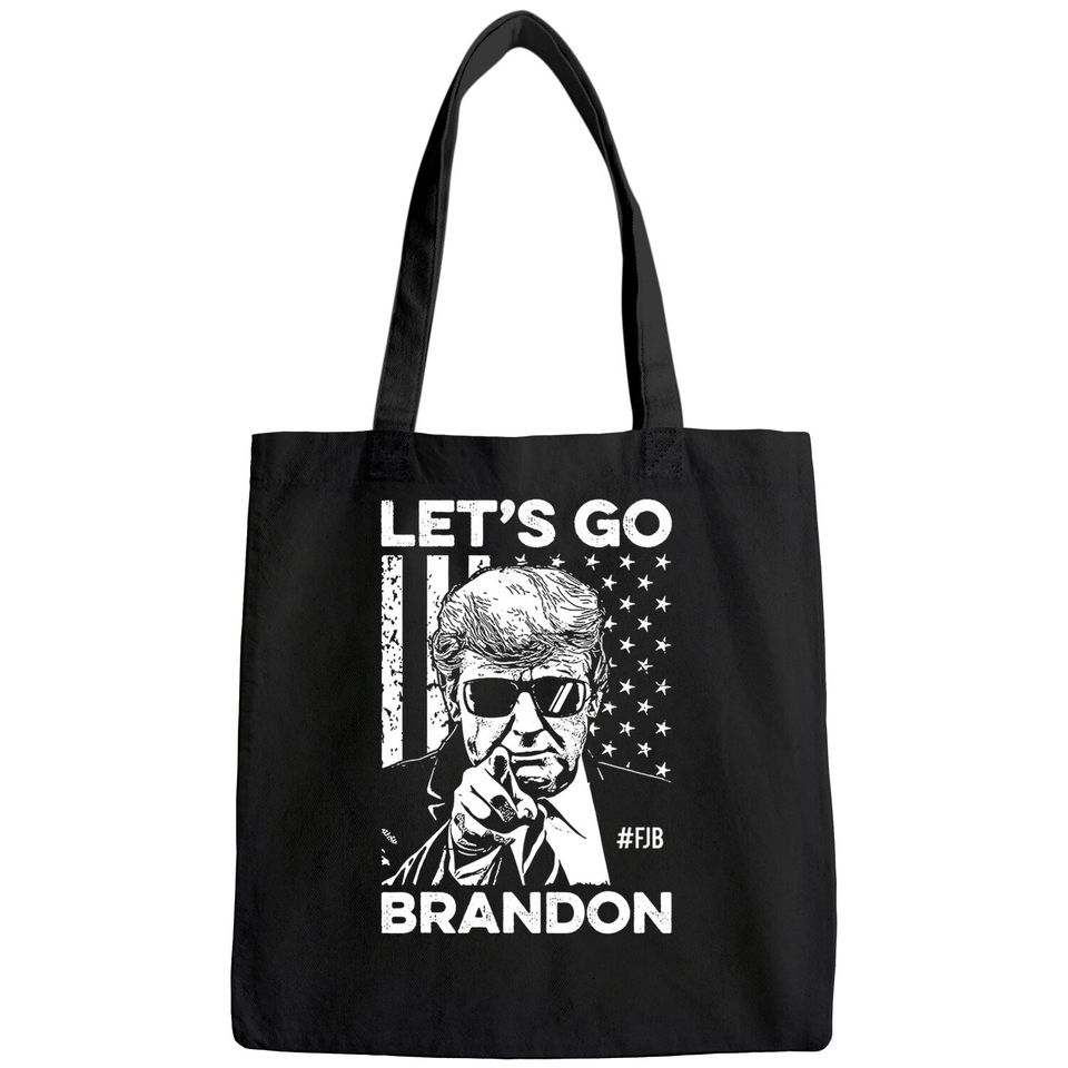 Let's Go Brandon Bags Lets Go Brandon, FJB Bags Hashtag FJB Pro America US Distressed Flag Bags