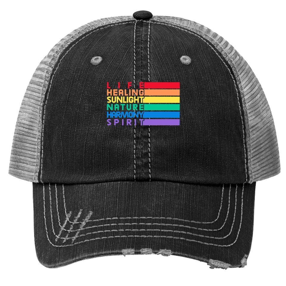Pride Flag Meaning | Lesbian Gay Bisexual Transgender Lgbtq Trucker Hat