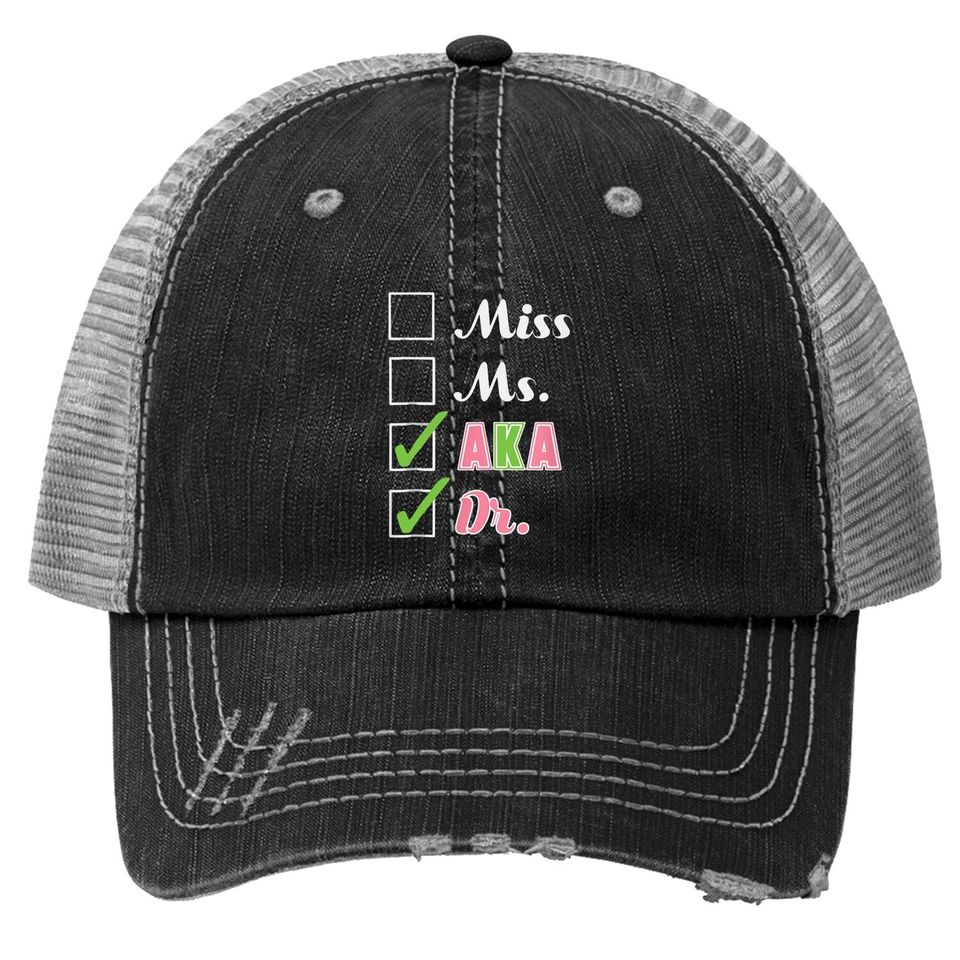Aka Doctor For Alpha Sorority Kappa Physician Trucker Hat