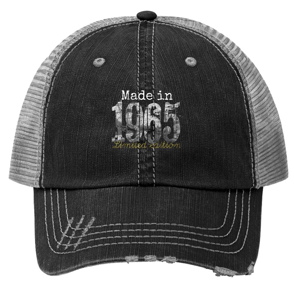 Made In 1965 Trucker Hat - 56 Year Old Trucker Hat 1965 56th Birthday Gift Trucker Hat