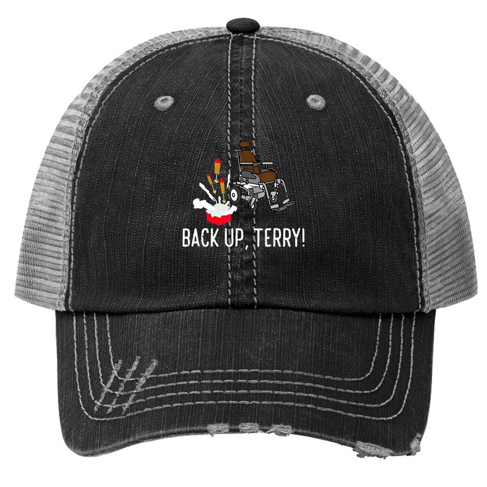 Back Up Terry! | Cute Funny Fireworks Gift Trucker Hat