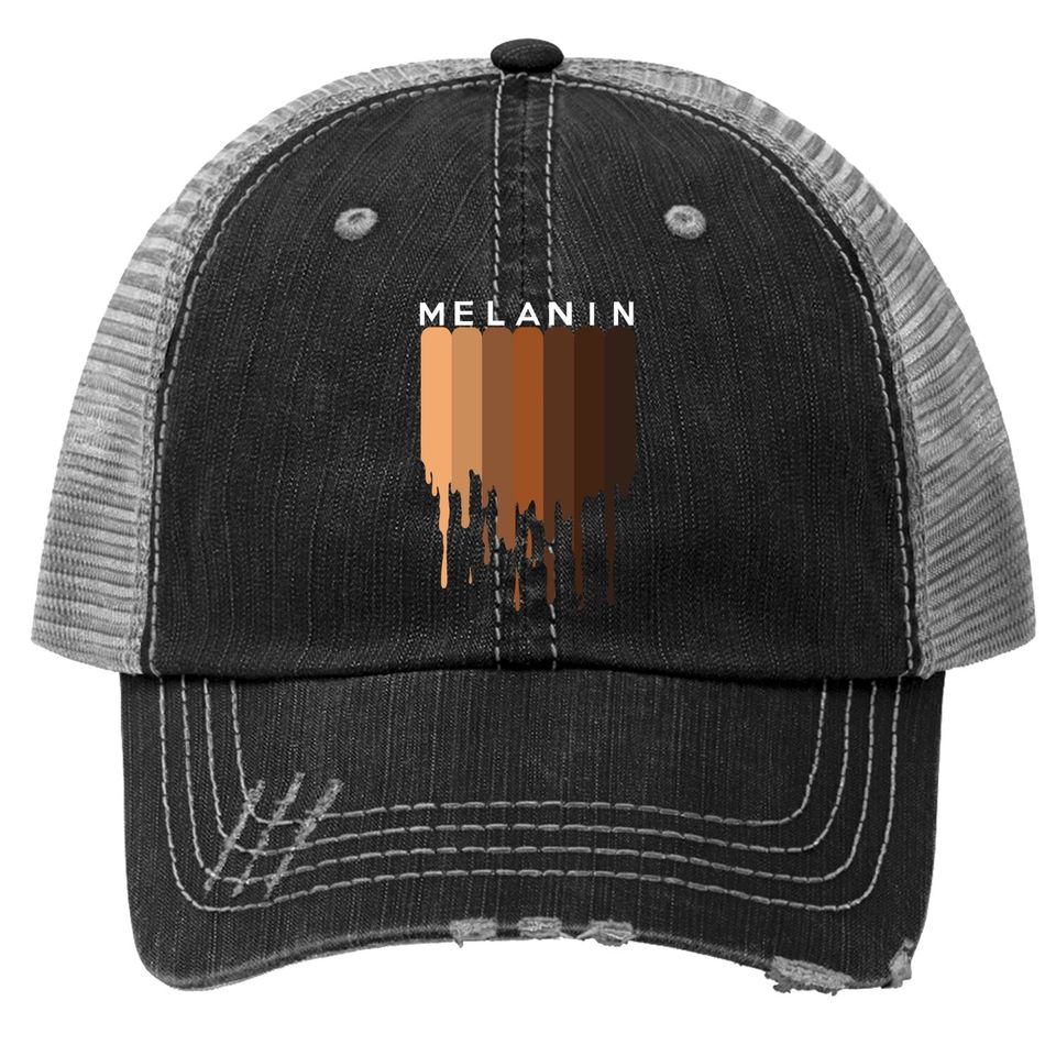 Melanin Black Pride Black History Funny Gift Trucker Hat