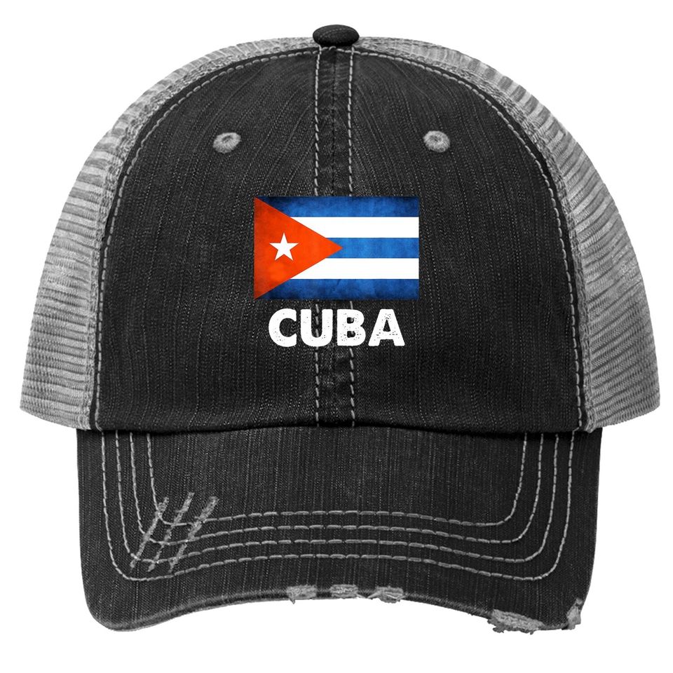 Cuba Cuban Flag Trucker Hat