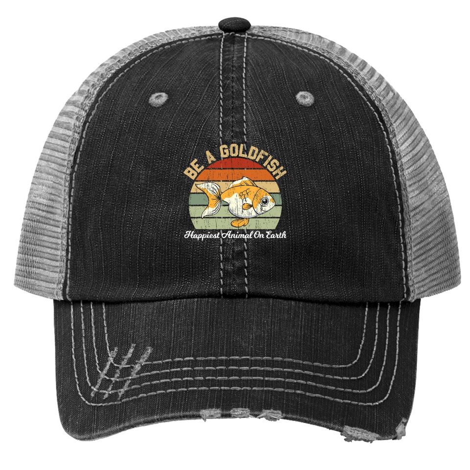 Be A Goldfish For A Soccer Motivational Quote Trucker Hat