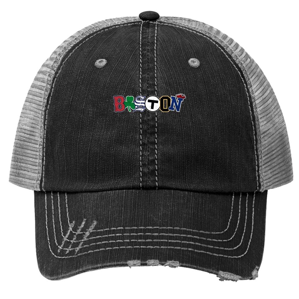 Vintage Boston Sports Fan City Pride Trucker Hat