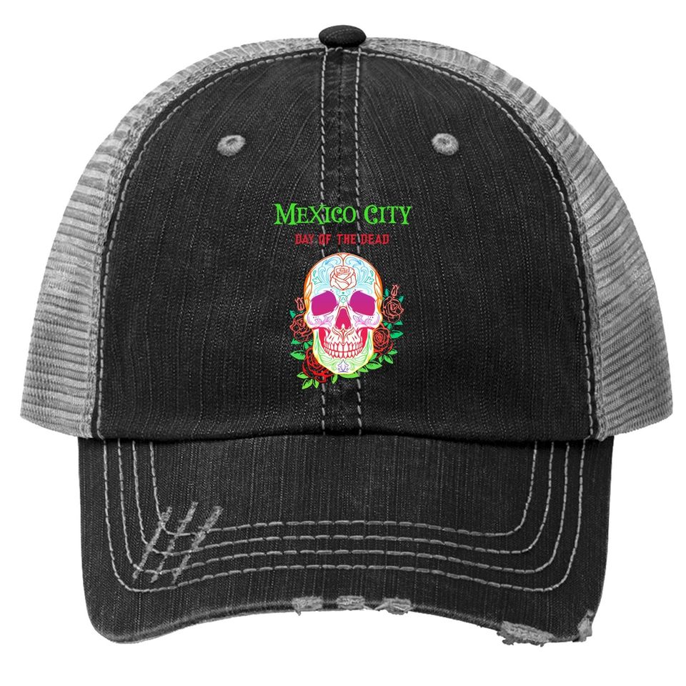 Day Of The Dead Mexico City 2021 Trucker Hat