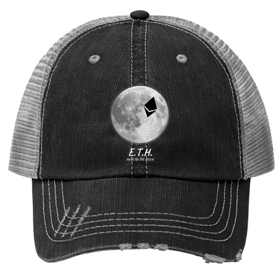 Eth To The Moon Crypto Trucker Hat