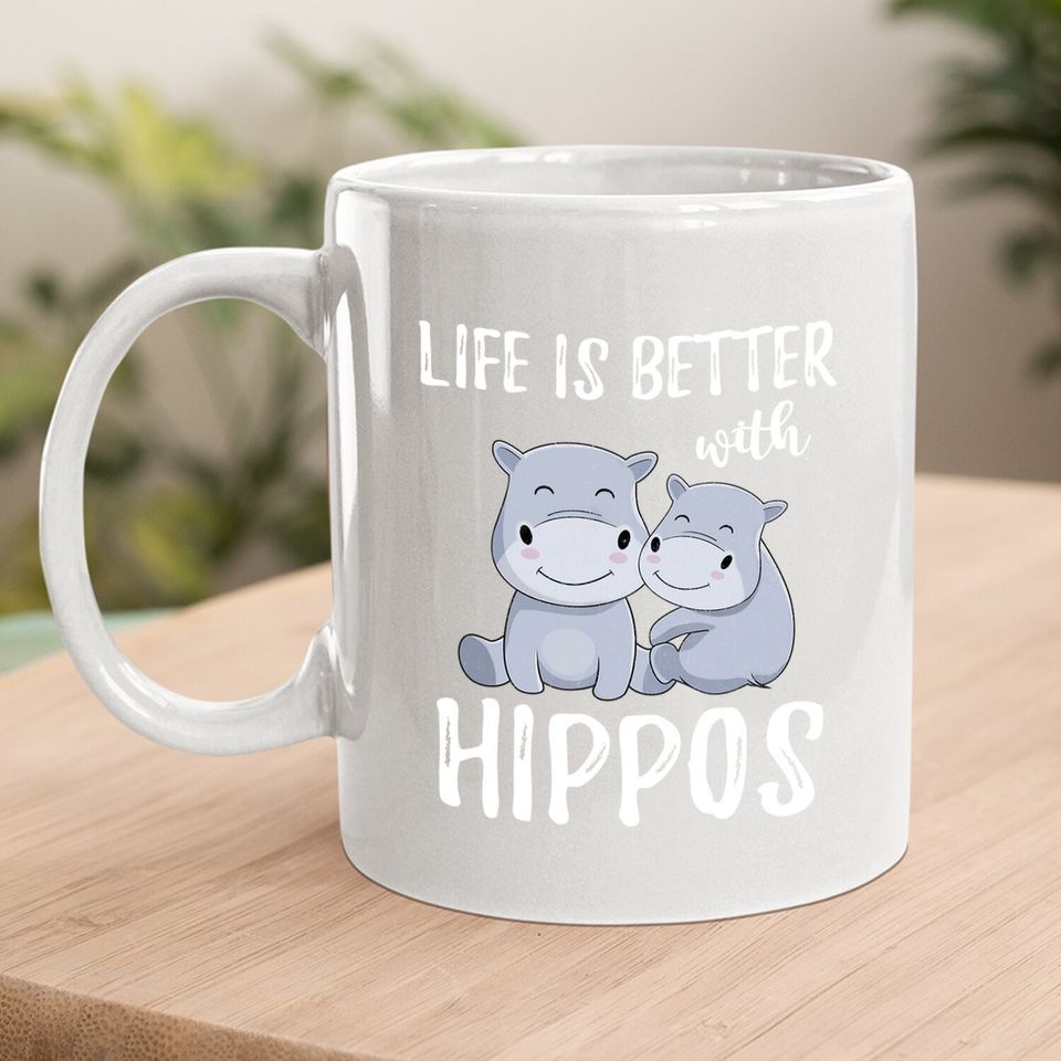 Hippopotamus Animal Lover Gift Idea Baby Hippo Coffee Mug