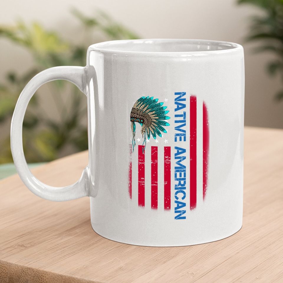 Native American Day Vintage Flag Usa Coffee Mug