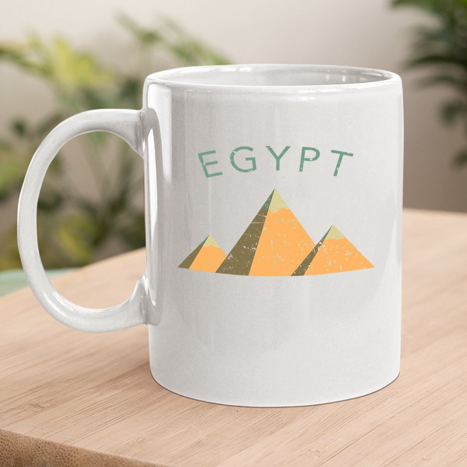 Egypt Pyramids Giza Cairo Distressed Coffee Mug