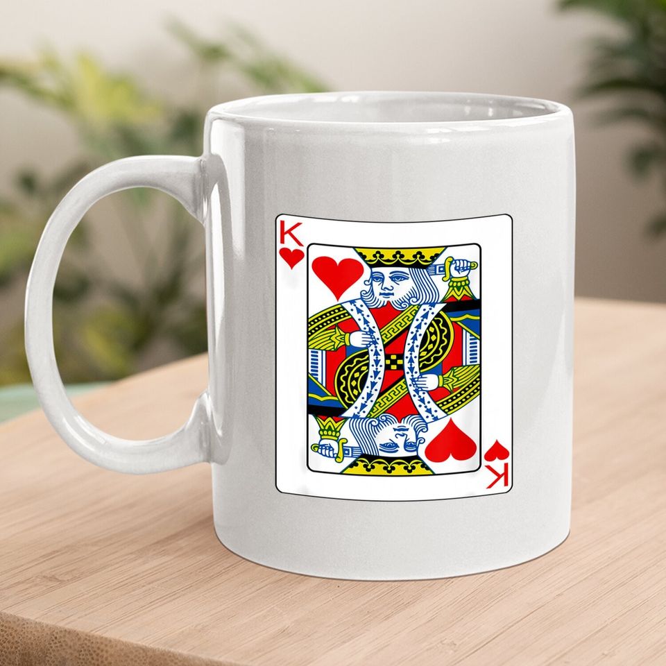 King Of Hearts Playing Card Coffee Mug