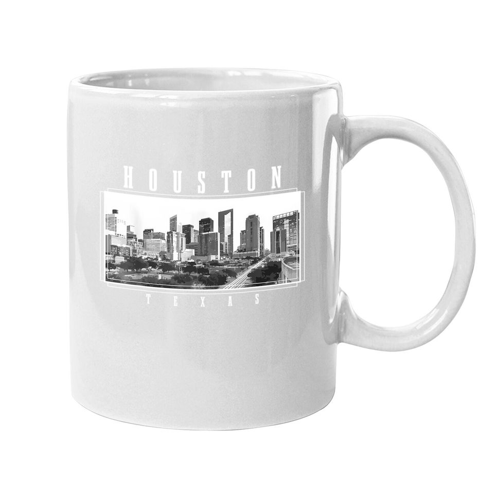 Houston Skyline Texas Pride Vintage Houston Coffee Mug