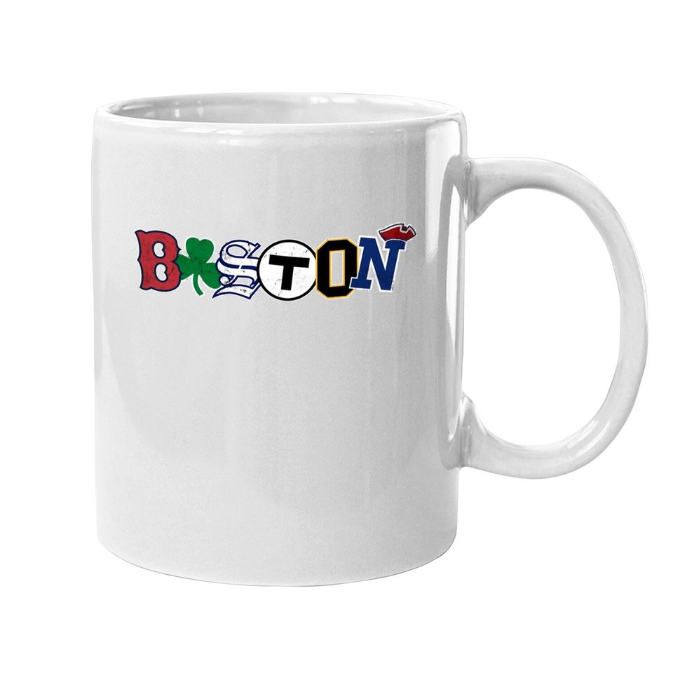 Vintage Boston Sports Fan City Pride Coffee Mug