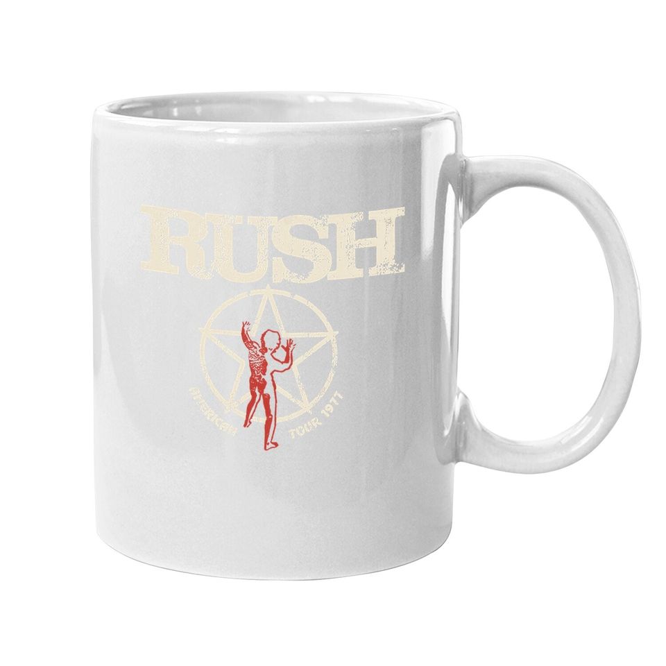 Rush  american Tour 1977 Coffee Mug