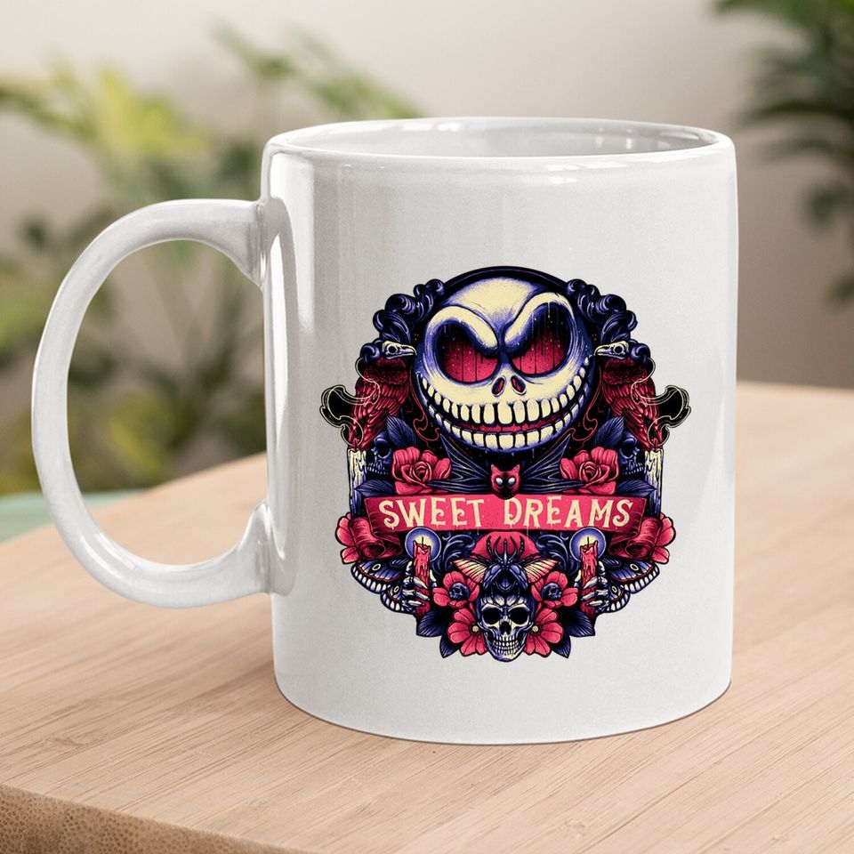 Nightmare Before Christmas Coffee Mug Jack Skellington Skull Face Sweet Dream Coffee Mug For Men
