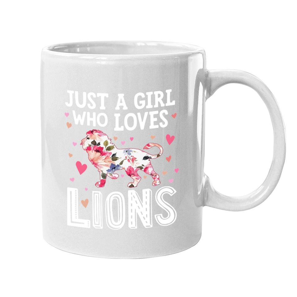 Just A Girl Who Loves Lions Coffee Mug