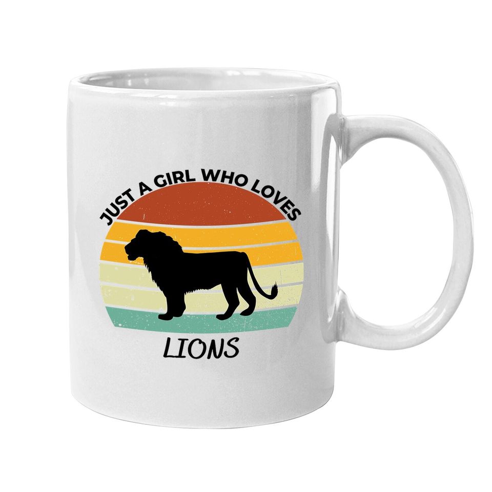 Just A Girl Who Loves Lions Classic Coffee Mug
