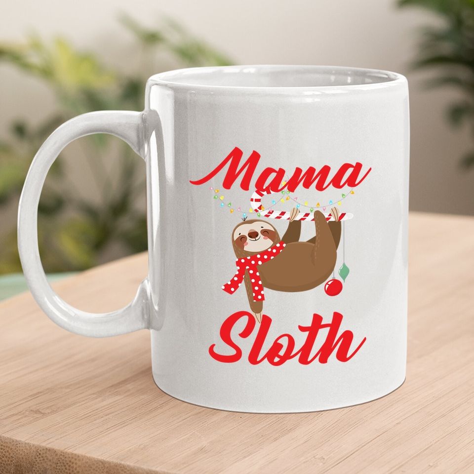 Sloth Christmas Family Matching Mama Coffee Mug