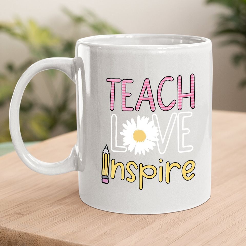 Summer Teacher Teach Love Inspire Coffee.  mug