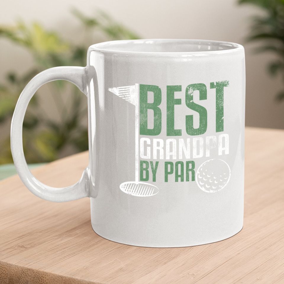Best Grandpa By Par Father's Day Golf Grandad Golfing Gift Coffee.  mug