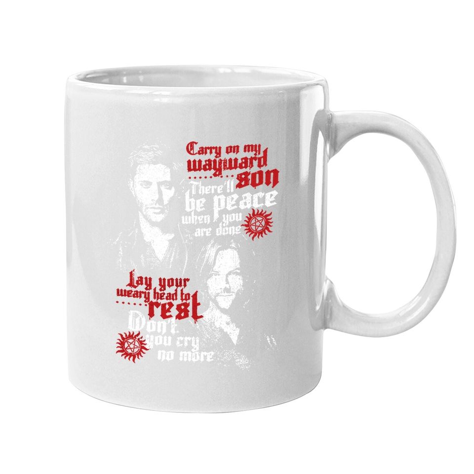 Dean And Sam Winchester Rebellious Sons Coffee  mug