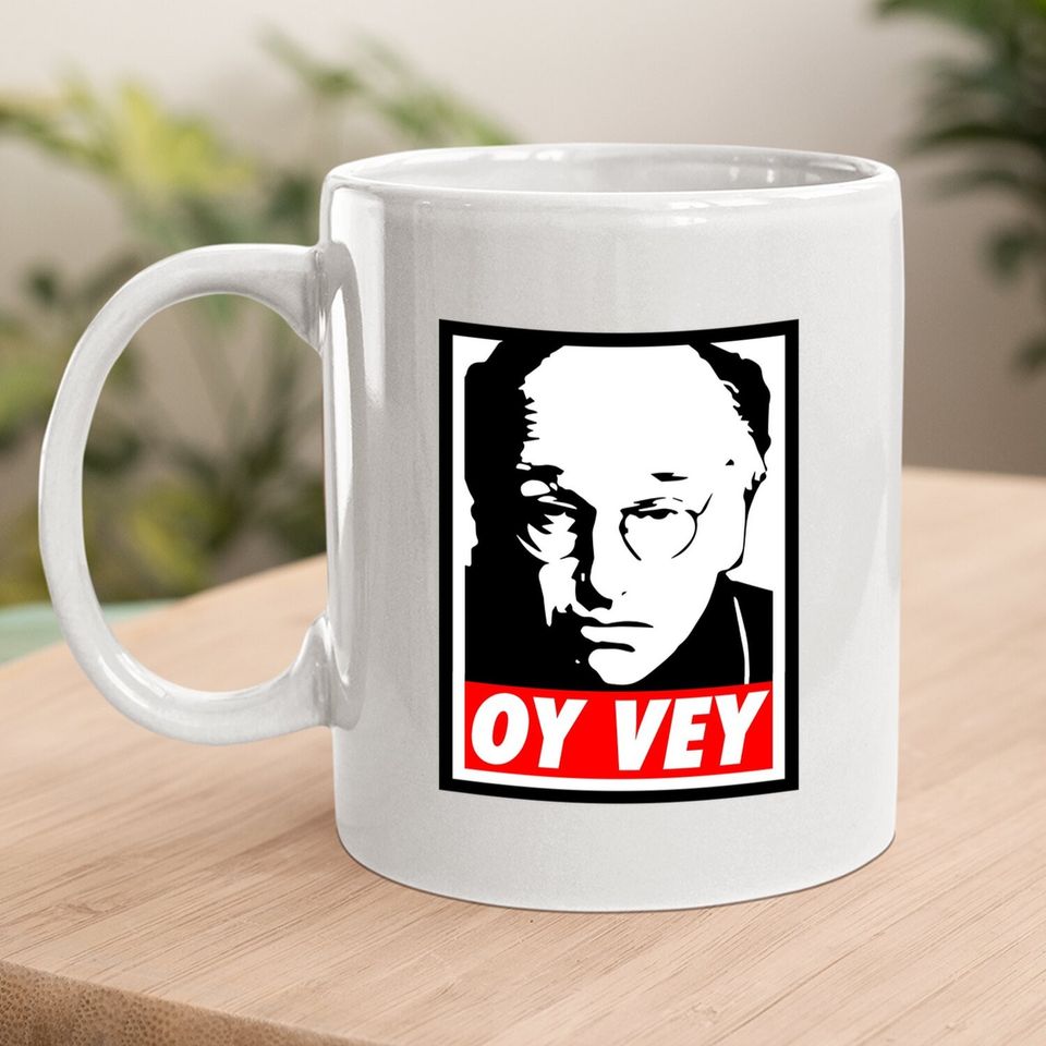 Curb Your Enthusiasm Larry David Oy Vey Obey Coffee  mug