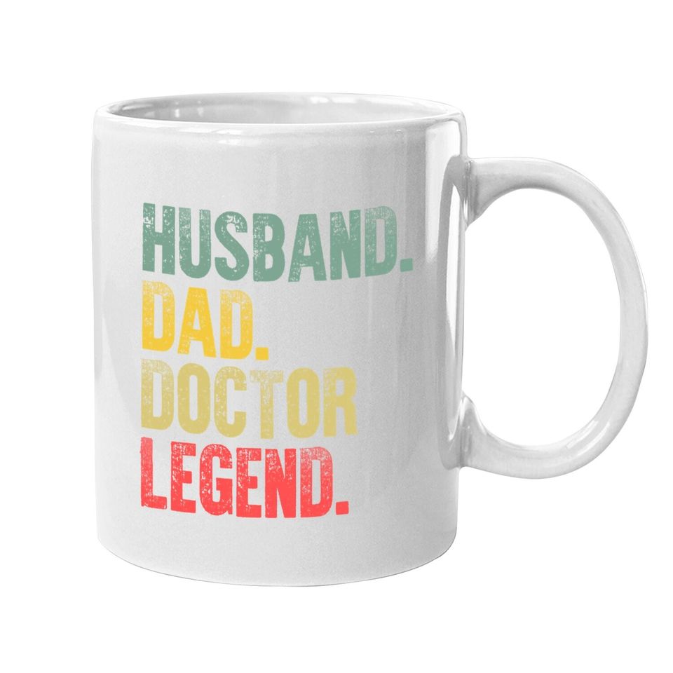 Funny Vintage Coffee Mug Husband Dad Doctor Legend Retro Coffee Mug