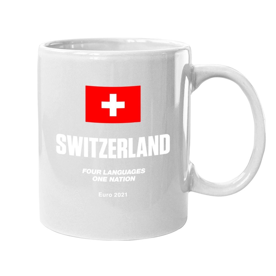 Euro 2021 Coffee Mug Switzerland Football Team Double Sided