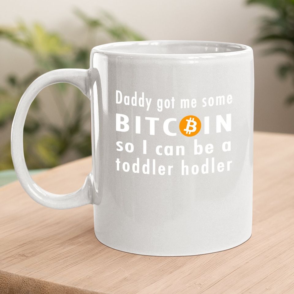 Bitcoin Toddler Hodler Btc Crypto Baby Funny Cute Coffee Mug