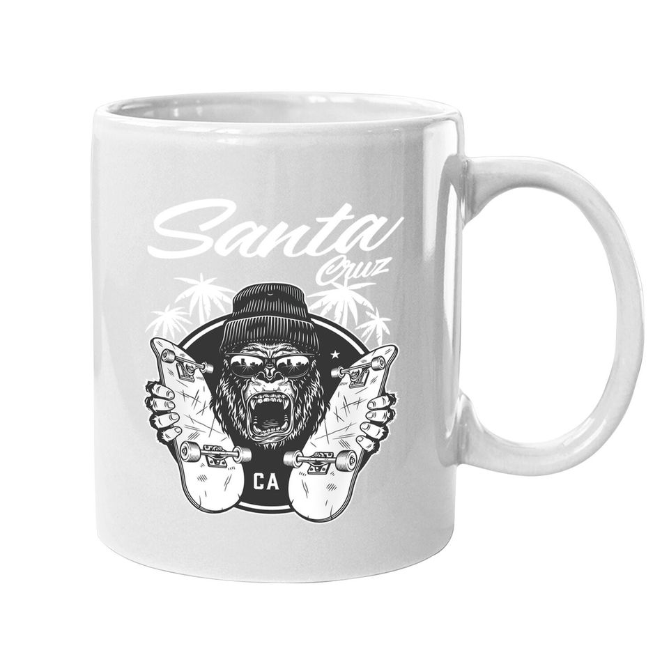 Skateboard Santa Cruz Palm Tree Street Wear Coffee Mug