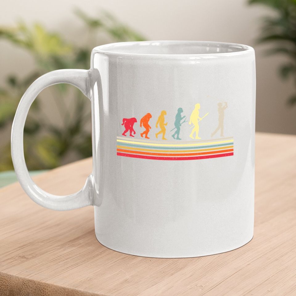 Retro Golf Evolution Gift For Golfers & Golf Players Coffee Mug