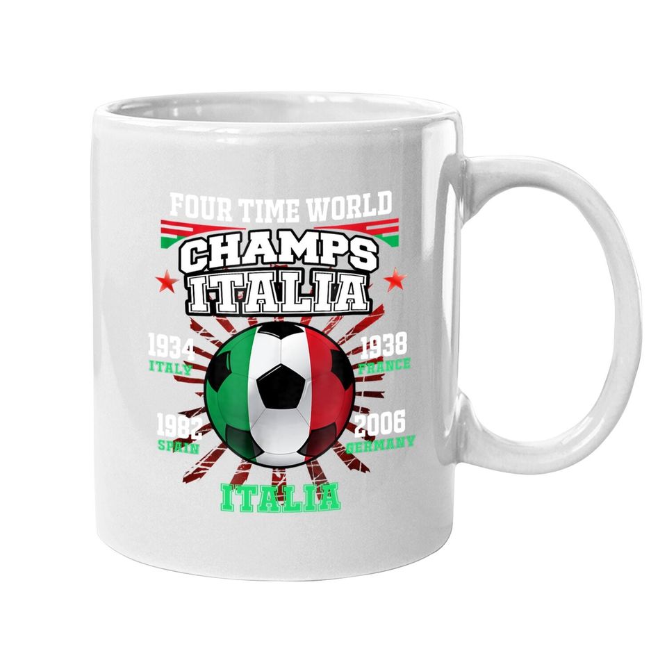 Italy Football Coffee Mug With Cup Years For Fans