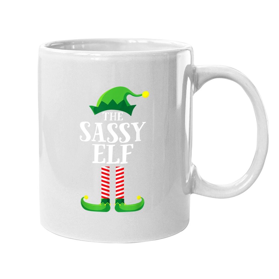Sassy Elf Matching Family Group Christmas Party Pajama Coffee Mug