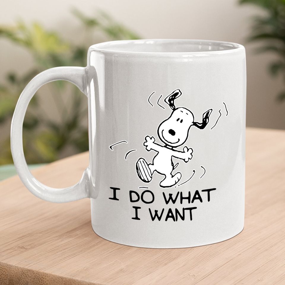 I Do What I Want Snoopy Coffee Mug