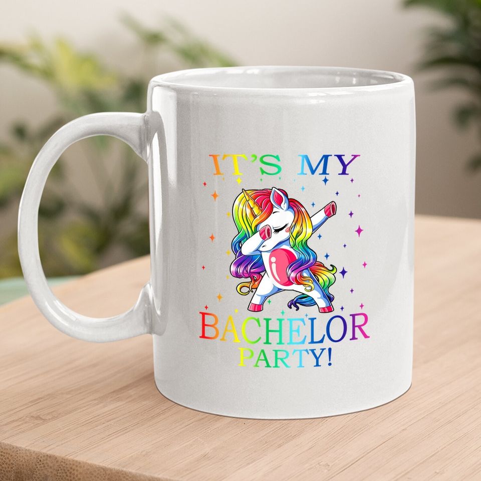 It's My Bachelor Party Unicorn Coffee Mug