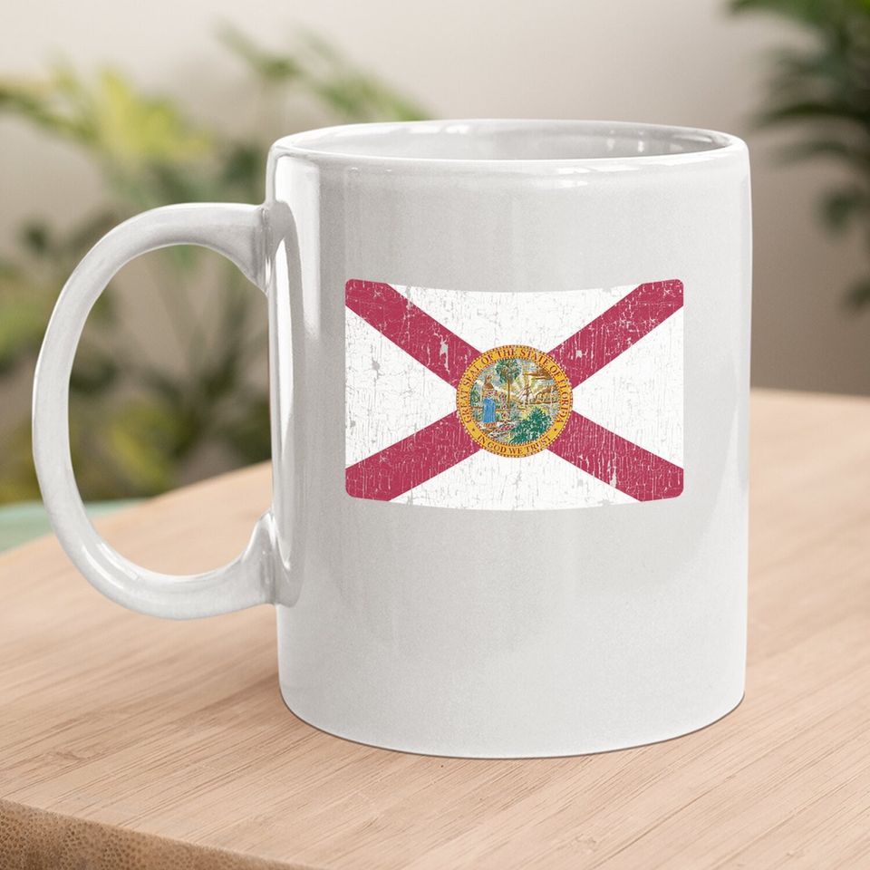 Vintage Florida Flag Retro Fl Coffee Mug Souvenir Coffee Mug