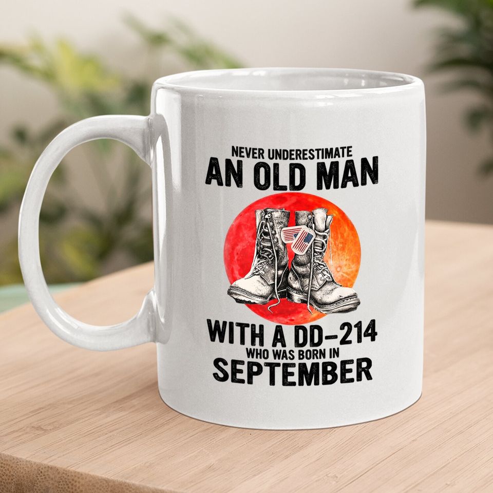Born In September Veteran Old Man Birthday Coffee Mug