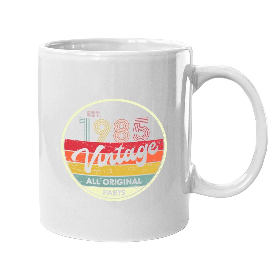Retro Vintage 1985 T35th Birthday Gifts 35 Years Old Coffee Mug