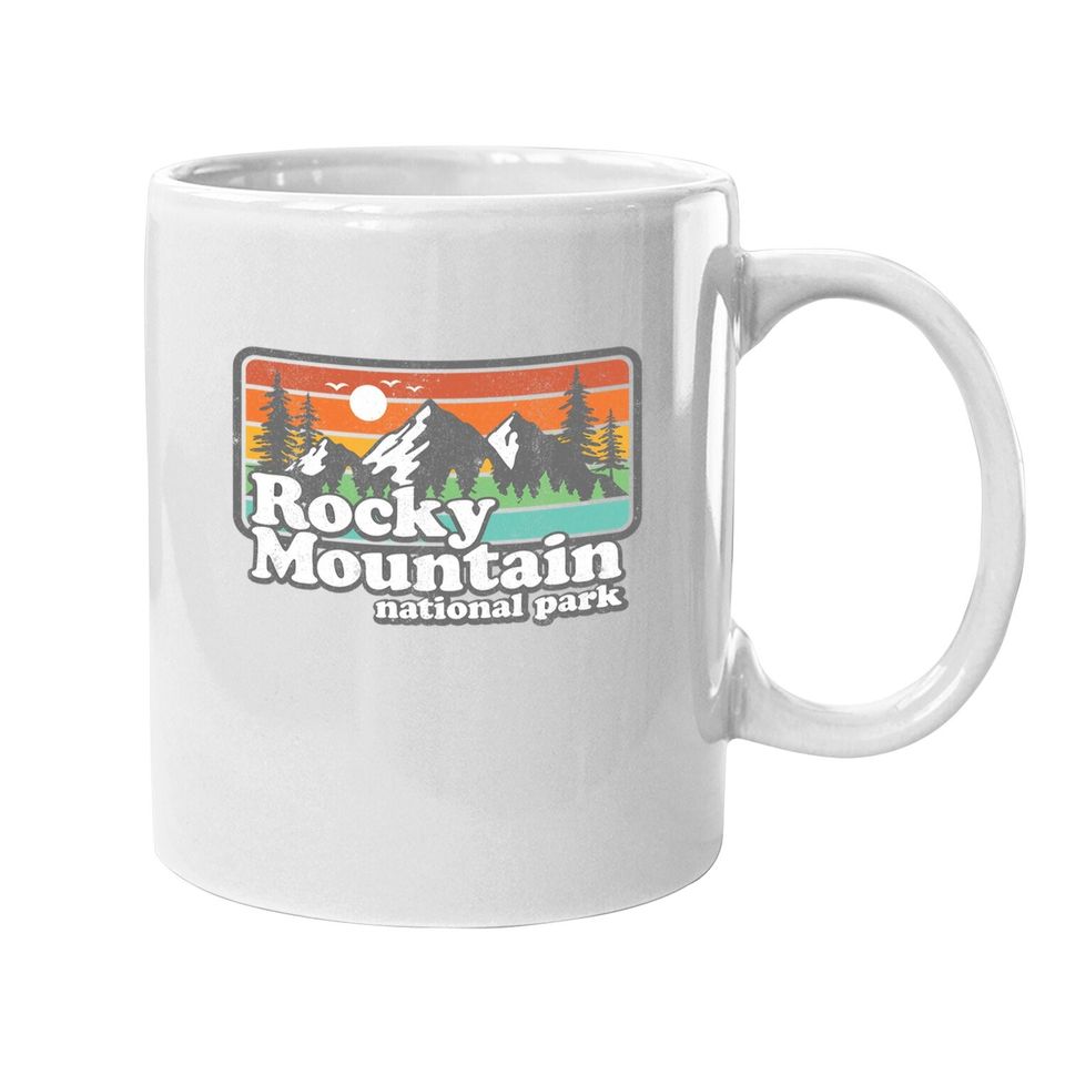 Rocky Mountain National Park Colorado Hiking Camping Gift Coffee Mug