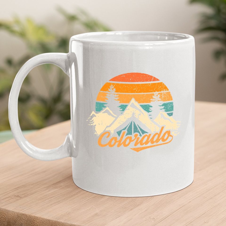 Colorado Mug - Retro Vintage Mountains Nature Hiking Coffee Mug