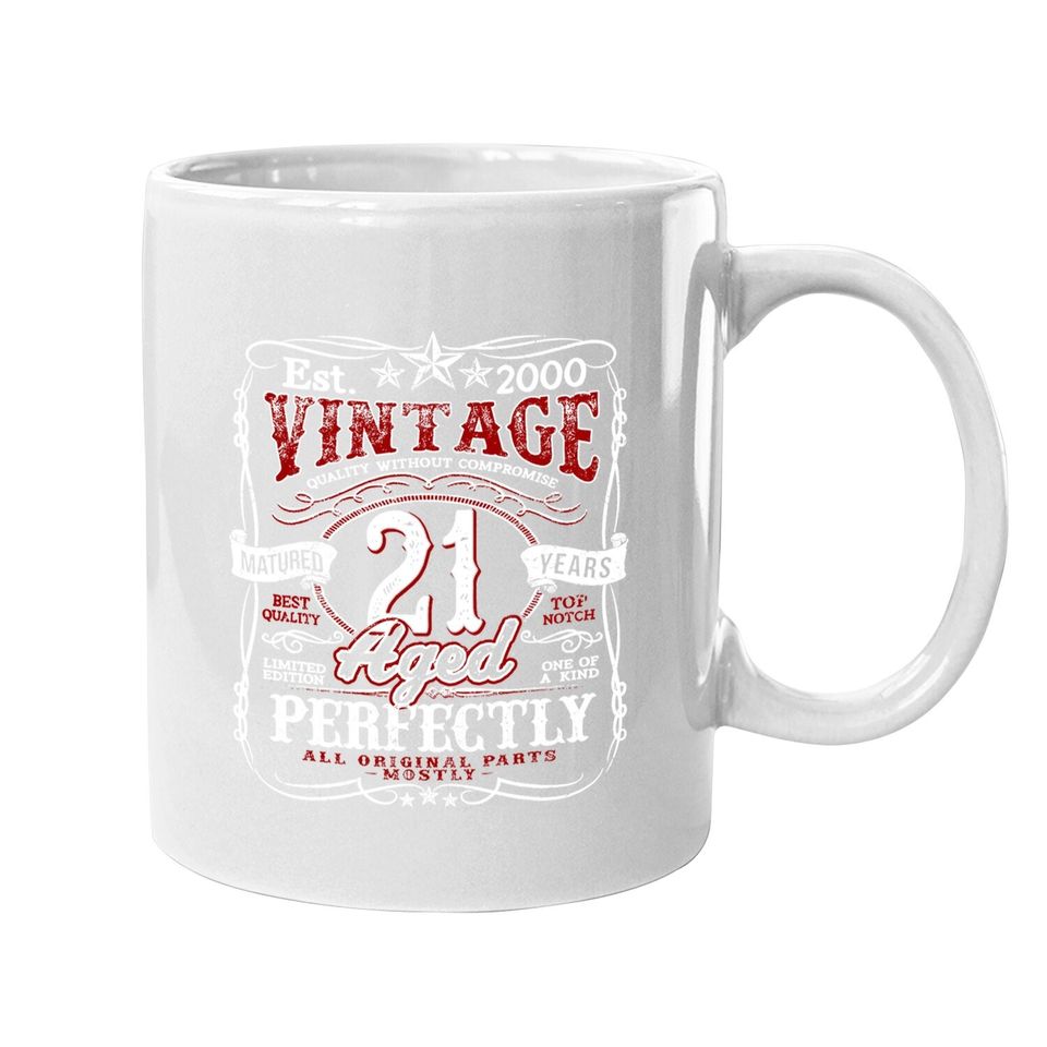 Vintage 21st Birthday 2000 Limited Edition Born In 2000 Coffee Mug