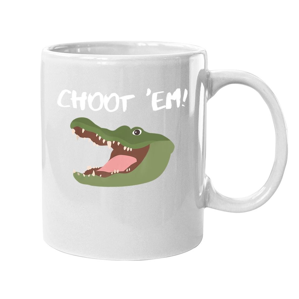 Troy Swamp Choot Em' Alligator Gator Hunting Coffee Mug