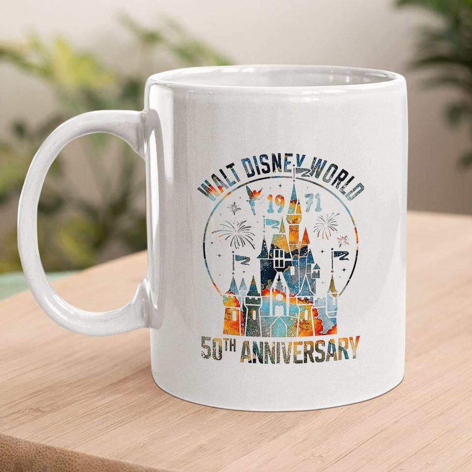 Disney 50th Anniversary Wdw Coffee Mug