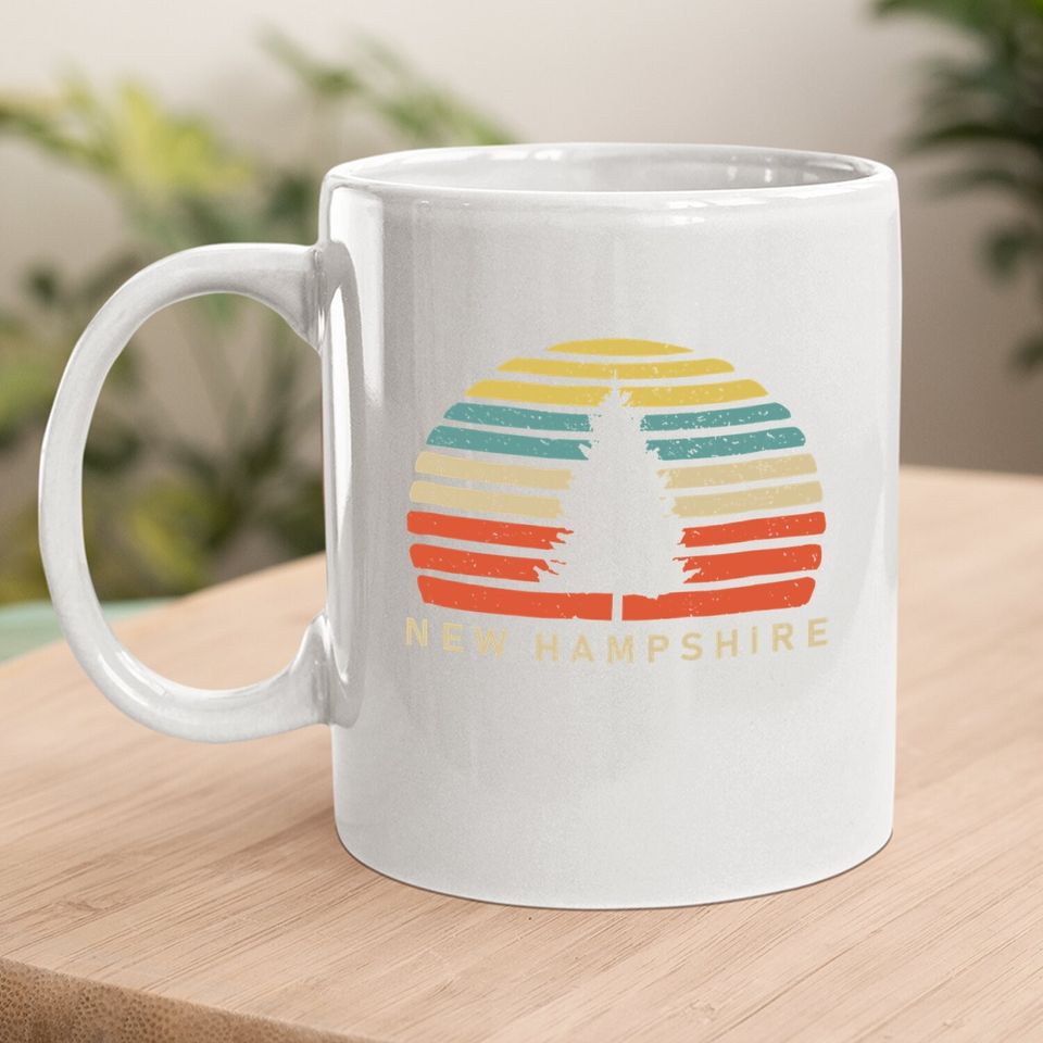 Retro Sunset New Hampshire Coffee Mug
