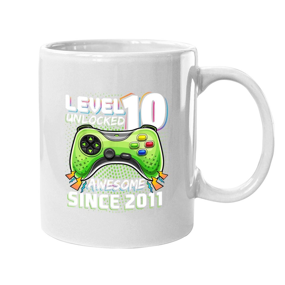 Level 10 Unlocked Awesome Video Game Gift Coffee Mug