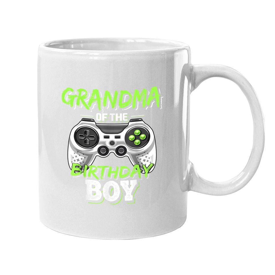Grandma Of The Birthday Boy Matching Video Game Coffee Mug